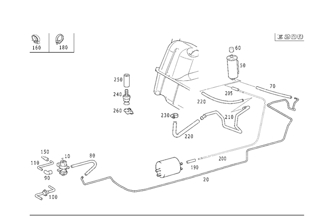 9959265 - Fuel System: Clamp for Mercedes-Benz Image image