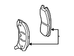 19421287 - : Brake Pads for Cadillac: CTS, STS Image
