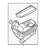 1K0129607AG - Engine: Air Cleaner Assembly for Volkswagen: Beetle, CC, Eos, GTI, Jetta, Passat, Rabbit, Tiguan, Tiguan Limited Image