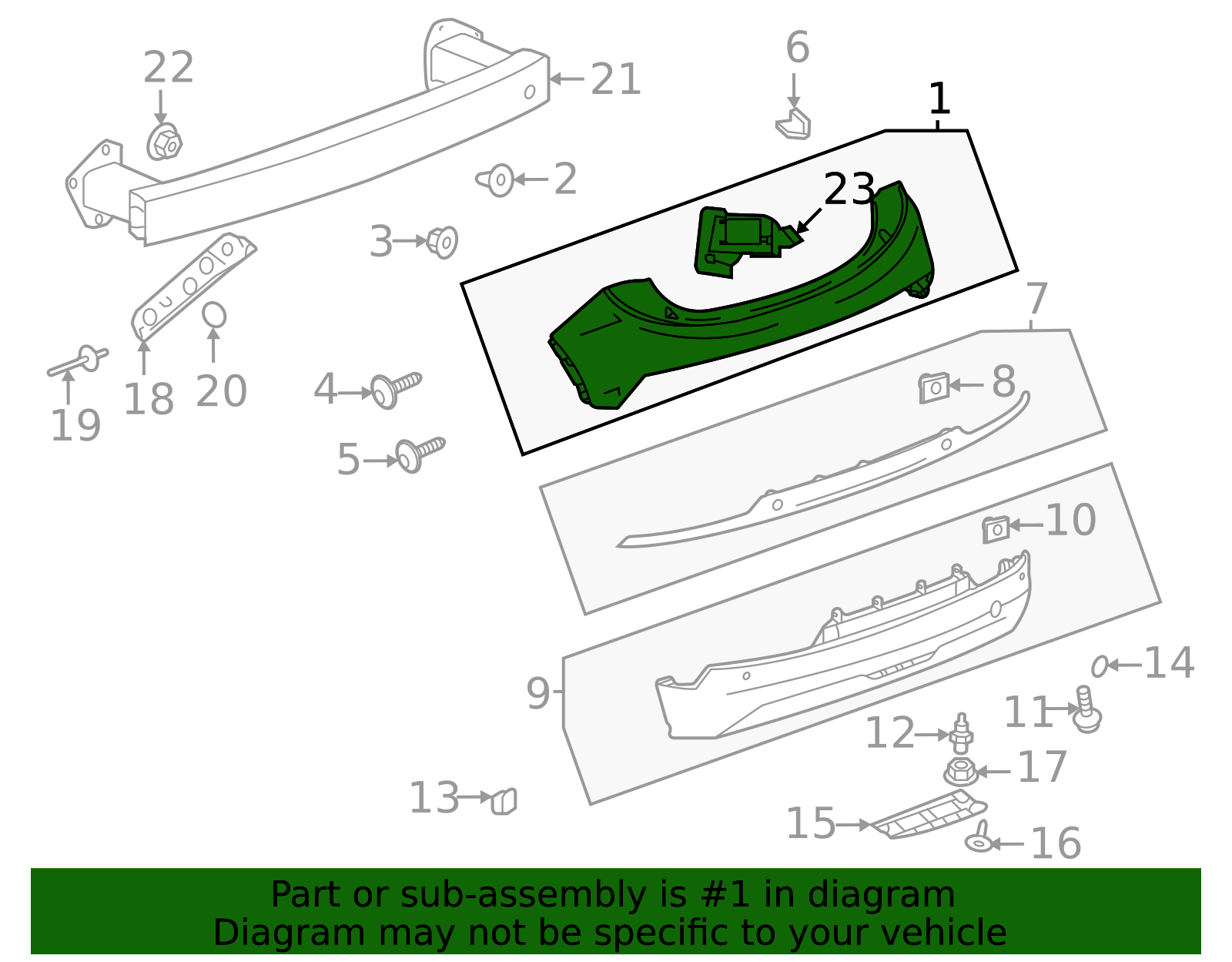 Primed Rear Bumper Upper Fascia 42788448 | OEM Parts Online
