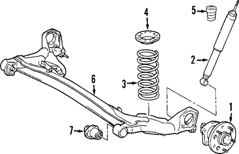 Rear Suspension for 2008 Toyota Sienna #2
