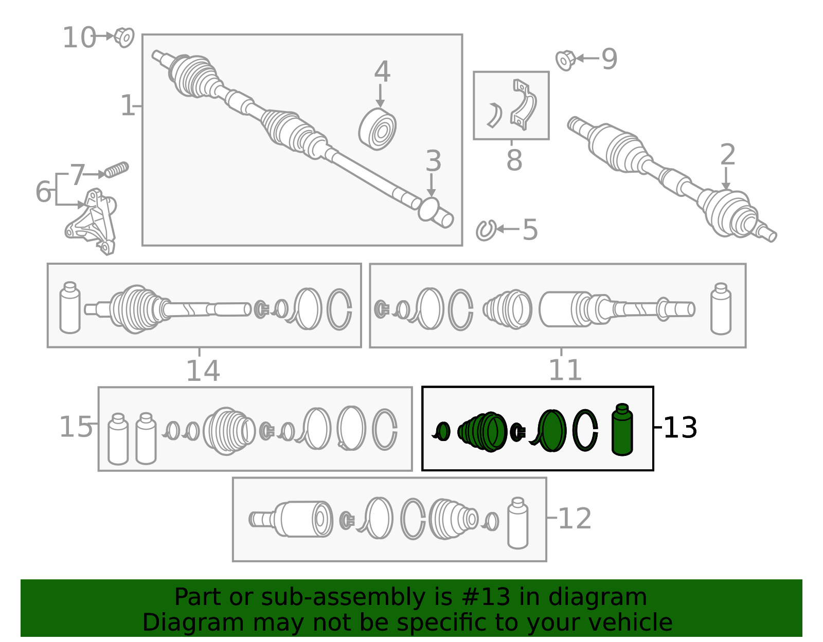 断面 FT40-22-540 - Inner Boot 2025 Mazda | Mazda-Parts