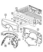 5GX54TZZAC - : Dual Wheel Fender, Right for Mopar Image