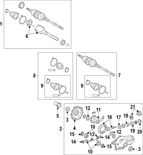 Axle Shafts & Joints for 2011 Lexus LS460 #0
