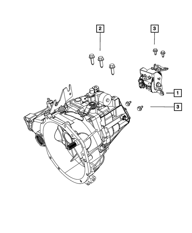 6104412AA - T355; 5-Speed; Manual Transaxle: Hex Head Bolt And Coned Washer for Mopar Image