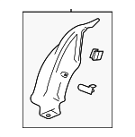 1J5867765DB41 - Body: Lower Quarter Trim for Volkswagen Image