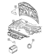 68213176AA - Labels: Coolant System Cap Label for Mopar Image