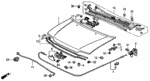63511SF0003 - Body/Air Conditioning: CUSHION, HOOD for Honda Image