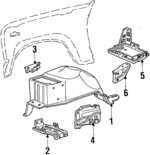 E4TZ16055A - Body: Apron Panel for Ford: Bronco, F-150, F-250, F-350 Image