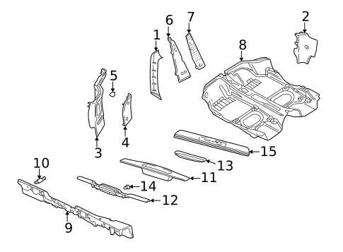 Interior Trim - Pillars for 2002 Porsche 911 #1