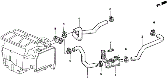 Water Valve (1) for 1997 Acura CL #0