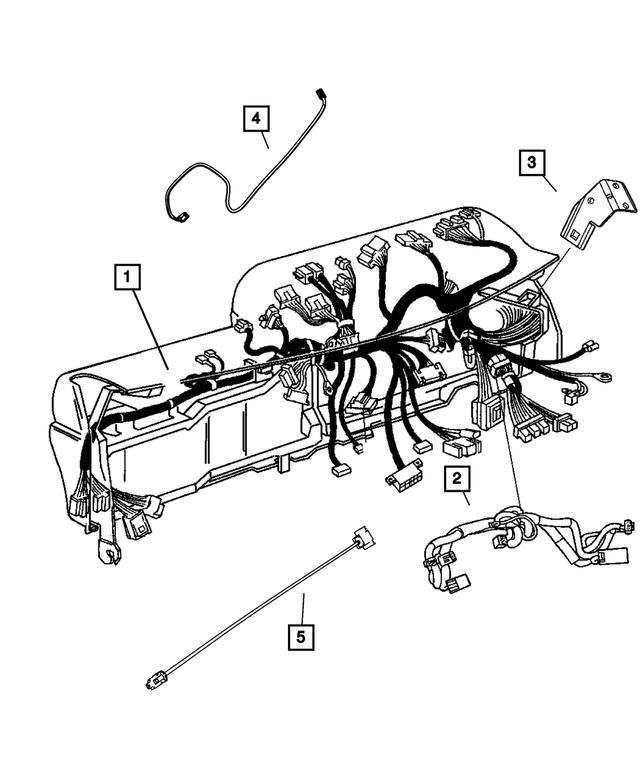 « 68041833AD –  : Panneau D`instruments Cablage pour Mopar Image »