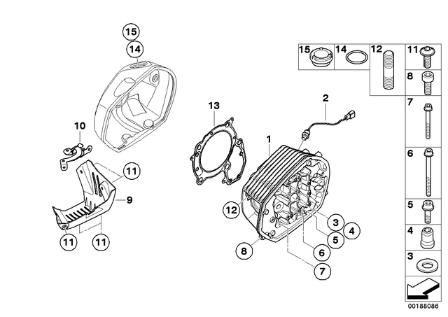 12137709441 - : Retainer Panel, Cover, Left for BMW-Motorrad Image