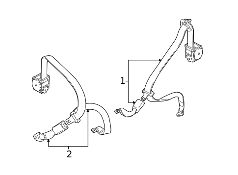 Rear Seat Belts for 2007 Suzuki SX4 #0