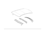 2046500801 - Roof: Roof Frame for Mercedes-Benz: C250, C300, C350 Image
