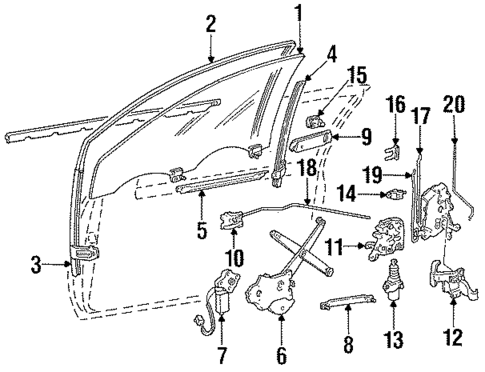 Door for 1989 Ford Thunderbird #0