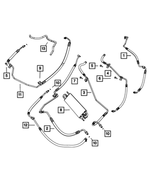 68217586AA - Steering: Power Steering Return Hose for Mopar Image