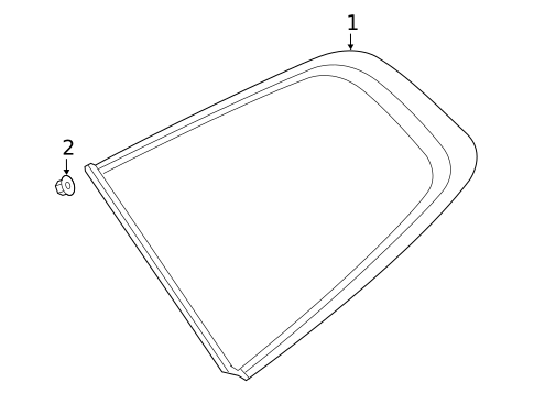 Glass & Hardware for 2023 Kia Telluride #0
