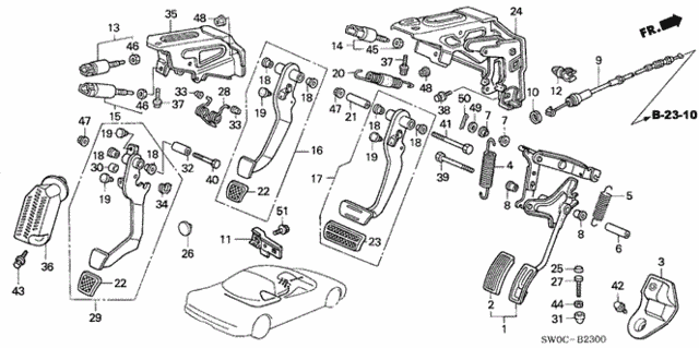 Pedal for 2003 Acura NSX #0