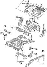 12532582 - Body: Rear Body Panel for Oldsmobile: Intrigue Image