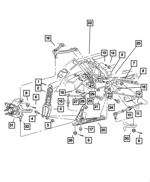 Rear Suspension for 2002 Dodge Viper #0