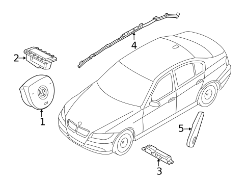 Air Bag Components for 2019 BMW 440i xDrive Gran Coupe #0