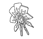 F65Z8600AB - Cooling System: Fan Blade for Ford: E-150 Econoline, E-150 Econoline Club Wagon, E-250 Econoline, E-350 Econoline, E-350 Econoline Club Wagon, Econoline Super Duty, Expedition, F-150, F-250, F-250 Super Duty | Lincoln: Navigator Image