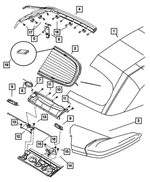 ZG99DKCAB - Body Sheet Metal Except Doors: Soft Top Fabric Cover Assembly for Mopar Image image