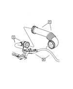 5105156AH - 2.0L Turbo Diesel; Engine: Vacuum Supply Hose for Dodge: Caliber | Jeep: Compass, Patriot Image