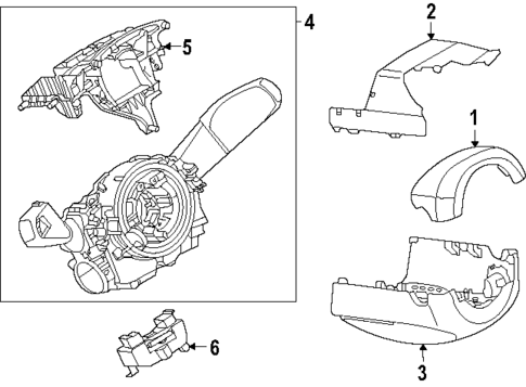 Shroud, Switches & Levers for 2025 Volkswagen ID. Buzz #0