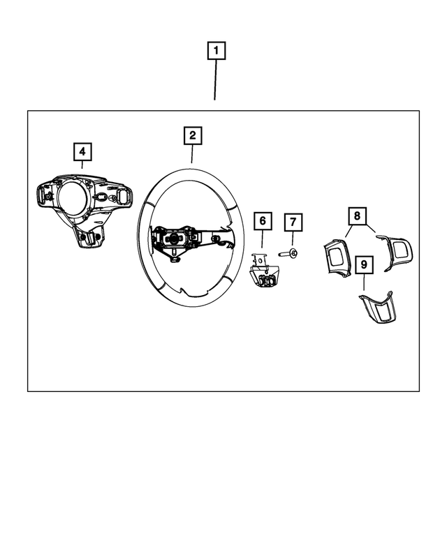 « 5SF62DX9AA –  : Direction Volant pour Mopar Image »