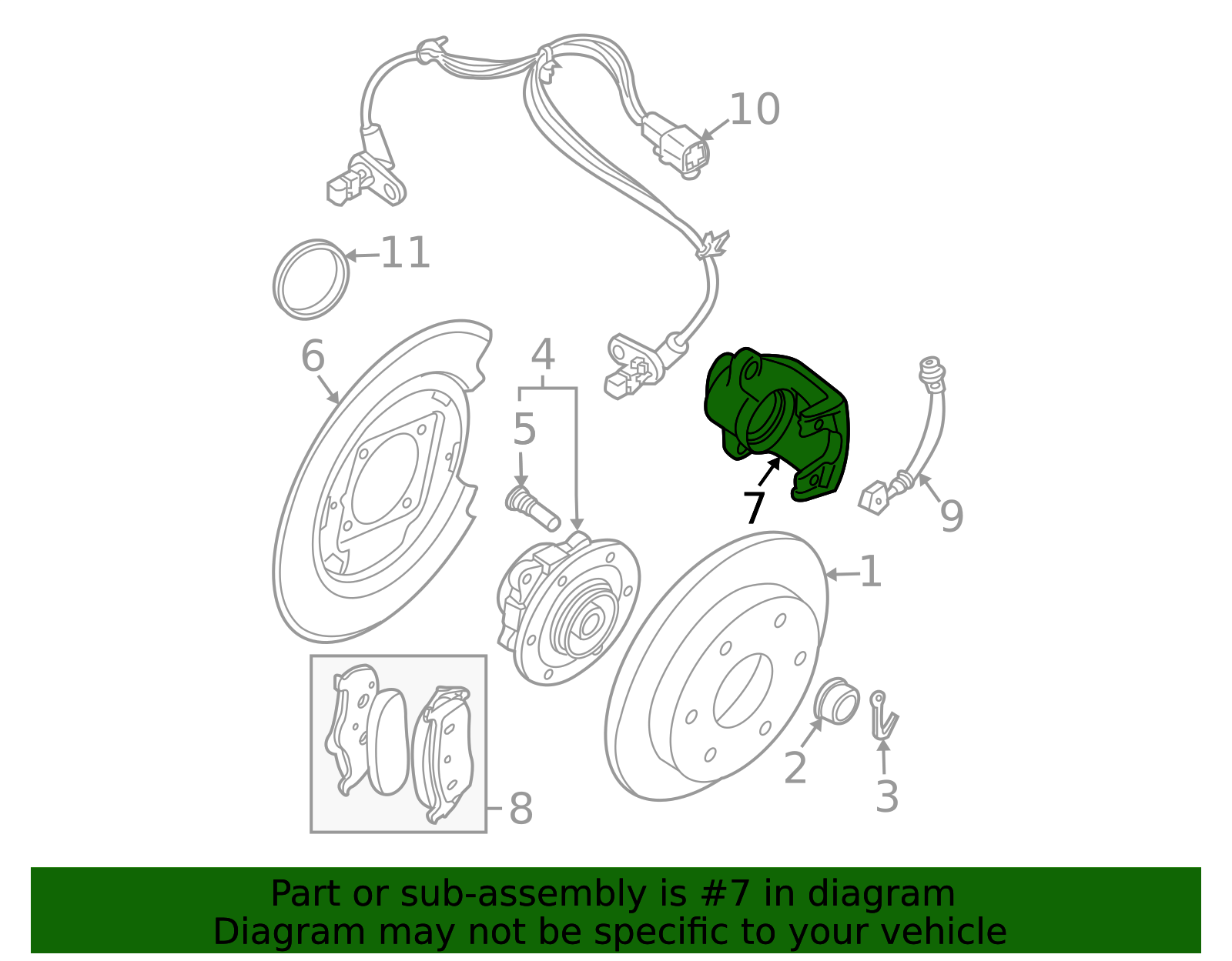 2005-2007 Nissan Pathfinder Disc Brake Caliper 44011-EB30A | OEM Parts ...