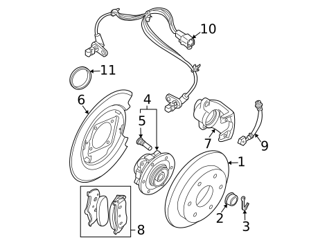 Anti-Lock Brakes for 2009 Nissan Pathfinder #1