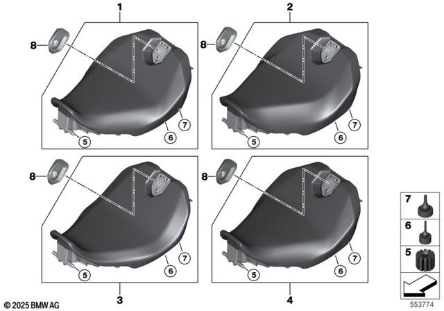 52535A73227 - Seats and Seat Bench: Rider Seat Comfort -  for BMW-Motorrad Image