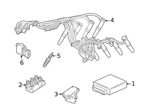 Secondary Ignition for 2004 Ford Freestar #0