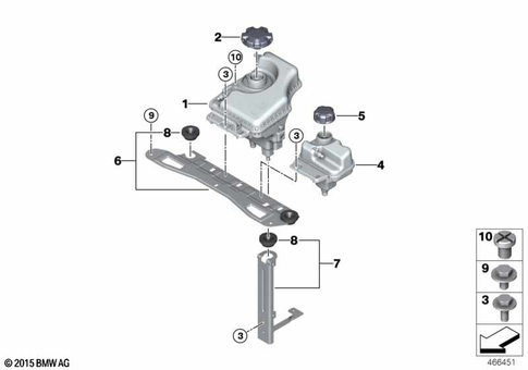 Expansion Tank for 2015 BMW 330e #0