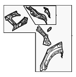 51510AN00A9P - Body: Inner Panel Assembly for Subaru: Outback Image