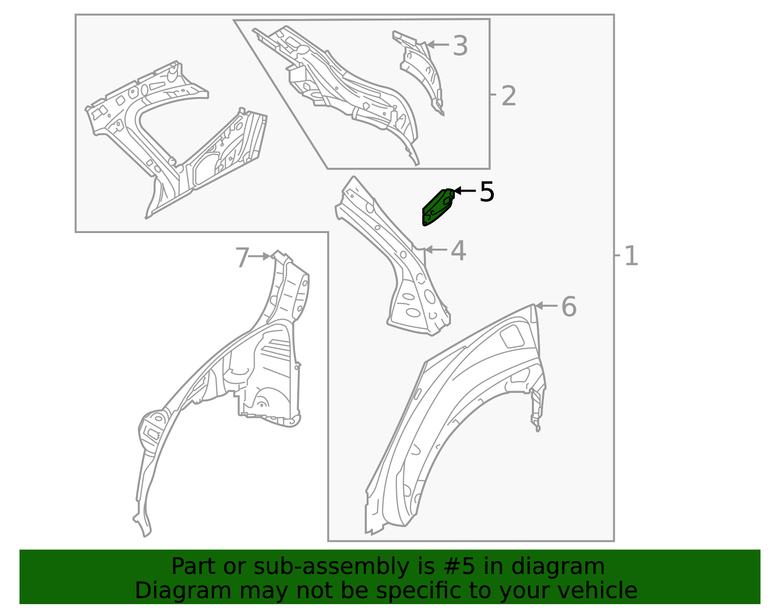 2020-2025 Subaru Outback Inner Reinforced Bracket 51562AN13A9P | Subaru ...