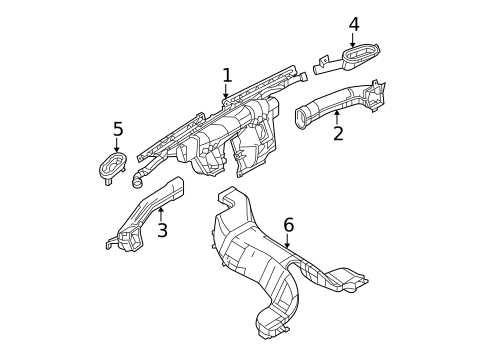 Ducts for 2005 Mercury Grand Marquis #0