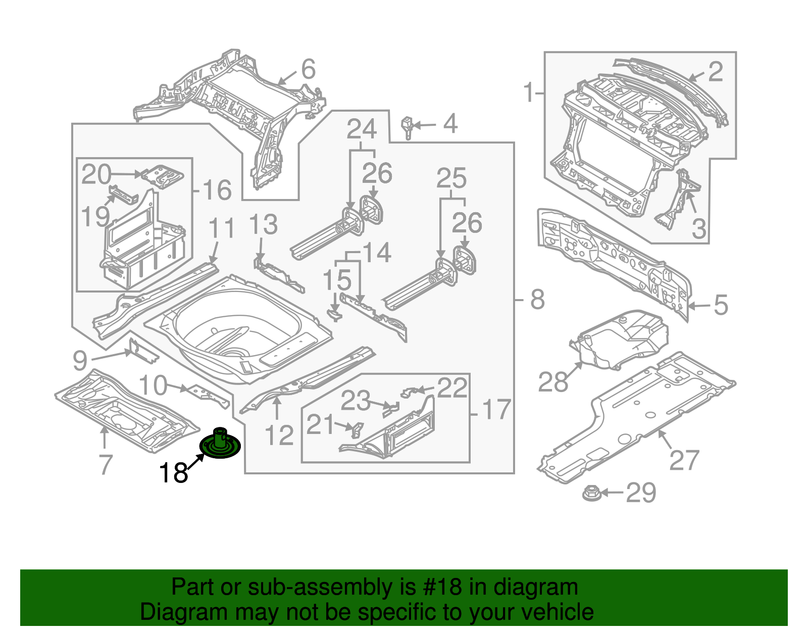 Spare Bracket - BMW (51718108473)