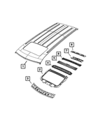 68458671AB - Body Sheet Metal Except Doors: Roof Panel for Jeep: Grand Cherokee L Image