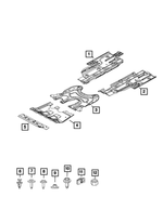 6102054AA - Frame, Bumper and Fascia: Hex Weld Nut for Mopar Image