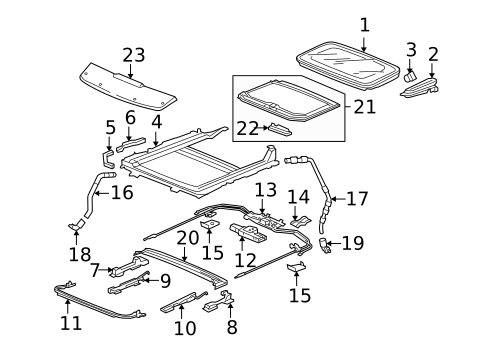 Sunroof for 2007 Acura RL #0