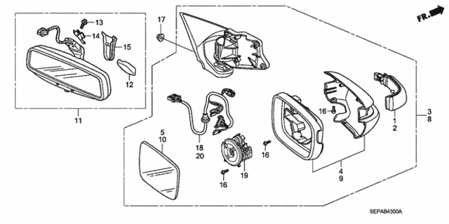 Mirror for 2008 Acura TL #0