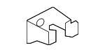 4G8831541A - Body: Door Trim Panel Retainer for Audi Image