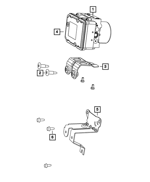 Hydraulic Control Unit, Brake Tubes and Hoses for 2016 Jeep Cherokee #2