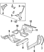 14069819 - Body: Hinge Pillar for GM Image