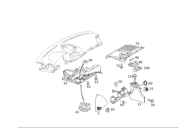 2116801039 - Panelling: Molding for Mercedes-Benz Image image