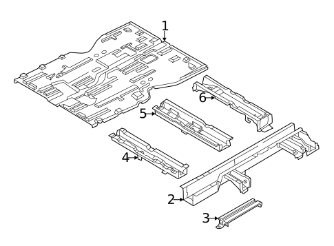 Floor & Rails for 2005 Kia Sedona #0