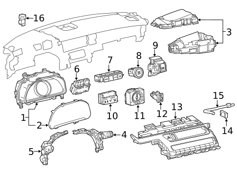 Controls for 2019 Lexus LC500 #0